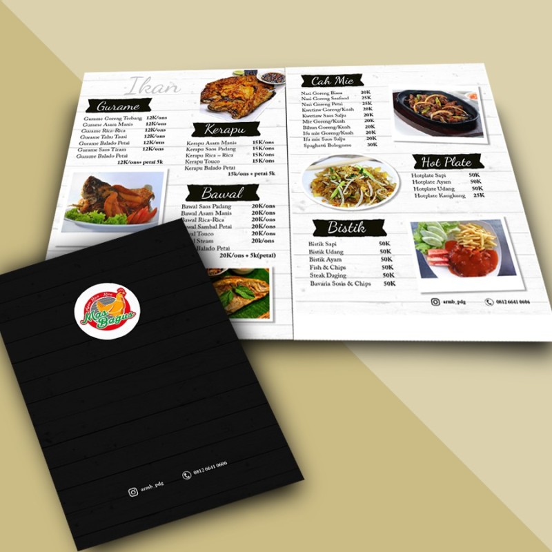 Cetak Buku Menu